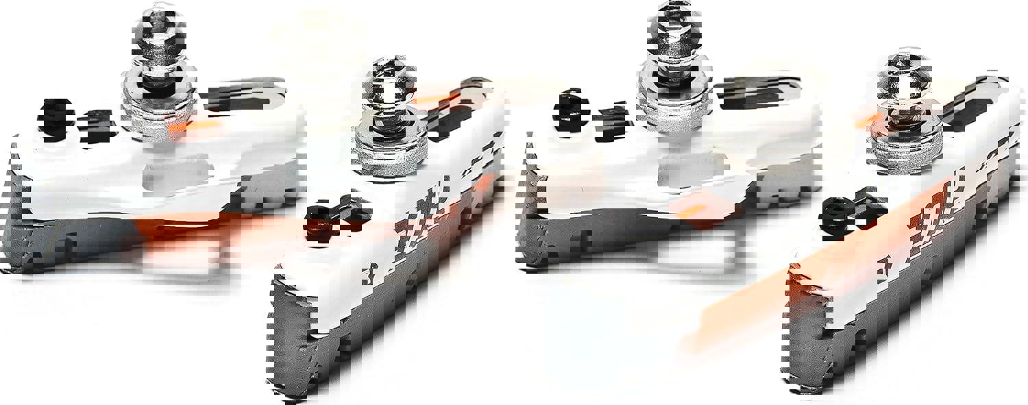 Awe White Cassette Road 55mm Brake Blocks Grey/Orange/White