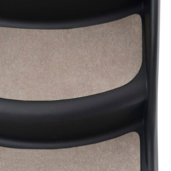 Berkfield Folding 3-Step Dog Stairs Black