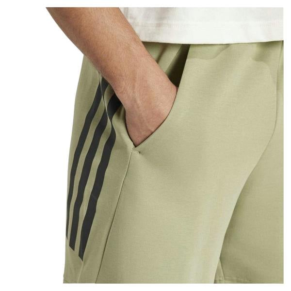 Adidas Mens Future Icons 3 Stripes Shorts - Green - 