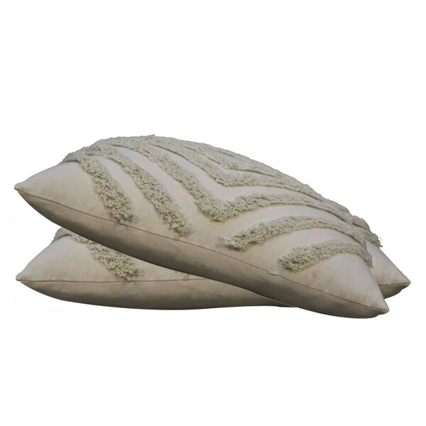 Wyld Haus Set of 2 Noli Sage Green Diamond Cushion Covers
