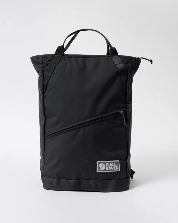 front of Fjallraven Vardag 22L Unisex Totepack in Coal Black 037