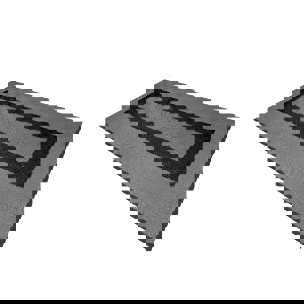 Monstershop Vented Garage Floor Tiles With Edges – 90 Grey & 30 Black