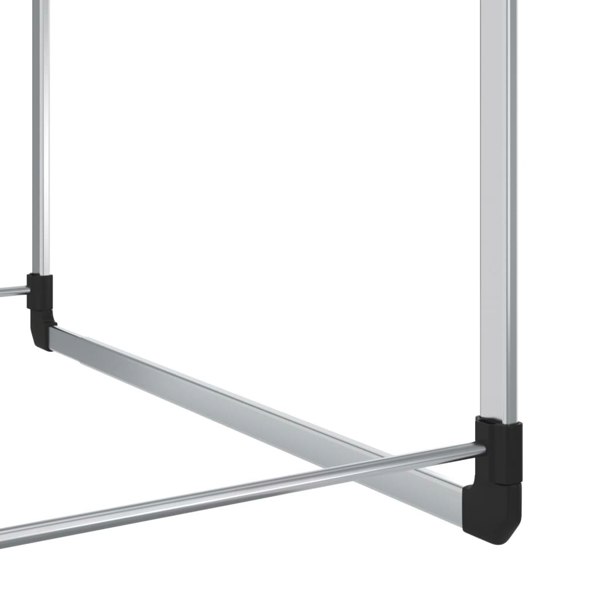 Berkfield Telescopic Wardrobe Hanging Rail Silver