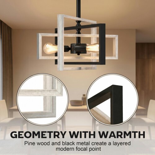 HOMCOM Ceiling Light Fixtures, 3 E14 Sockets, Bulbs Not Included