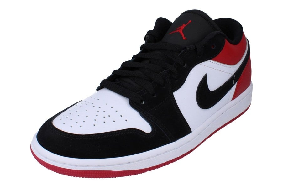 Nike Air Jordan 1 Low SE Mens Trainers Ib8971 106 - White Black Varsity Red 106 - Photo 0