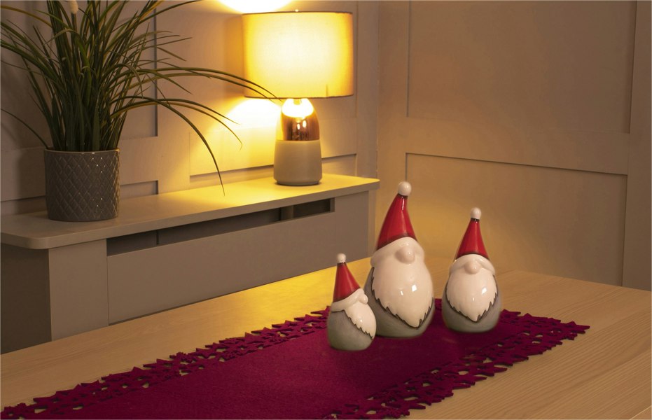St Helens Felt Table Runner, Maroon