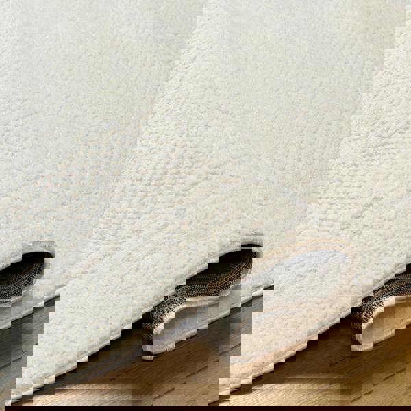 Livabliss Freud-Modern Ivory Off-White High Pile Rug