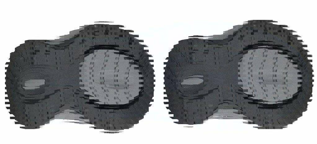 Hush Puppies Tucker Mens Casual Lace Up Smart Leather Shoes, featuring a black sole with a textured pattern for durability and style.