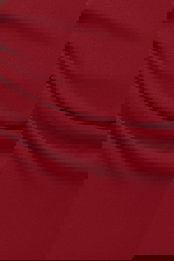 One Shoulder Front Split Scuba Maxi - Wine DR3518