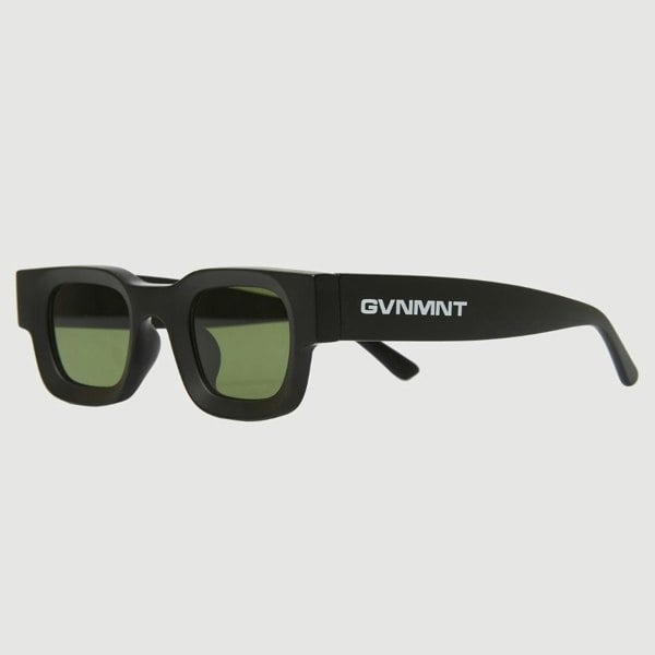 GVNMNT Clothing Co Conflict Sunglasses - Black / Emerald