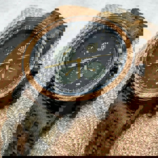 The Cedar - chronograph wood watch for men