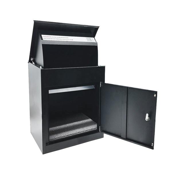 Nicoman Outdoor Metal Parcel Box - Black