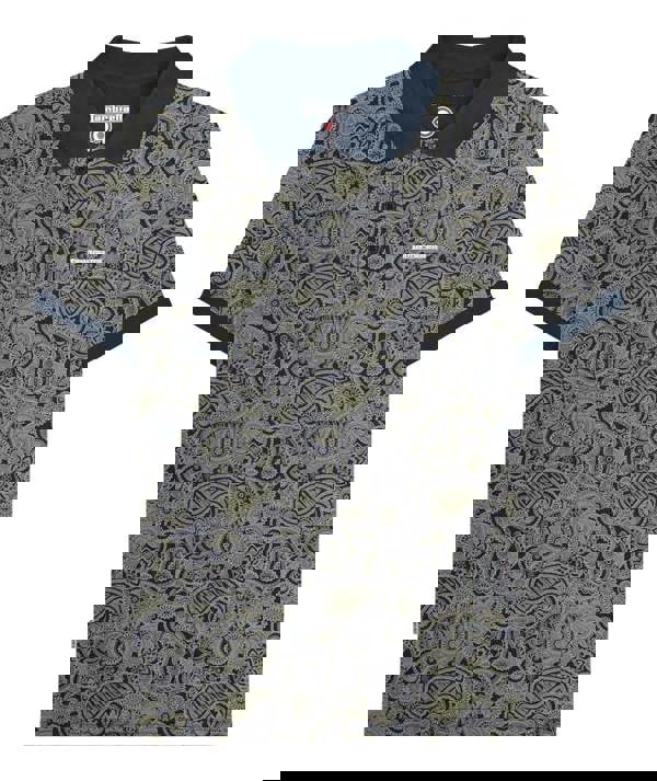 Lambretta Mens Classic Paisley Print Mod Retro Ska Casual Polo