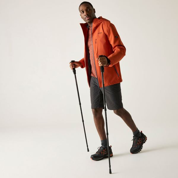 Regatta Mens Oklarna Waterproof Jacket - Brick Red