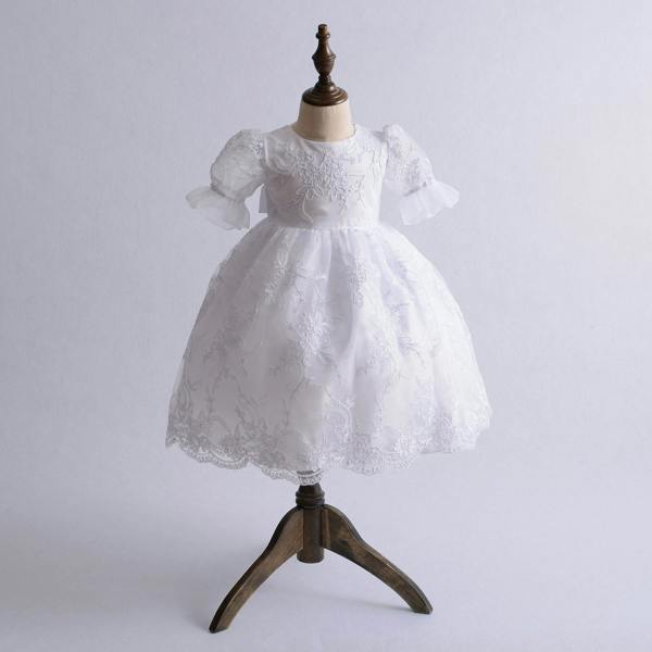 Cinda Lace Christening Gown Baptism Gown and Bonnet