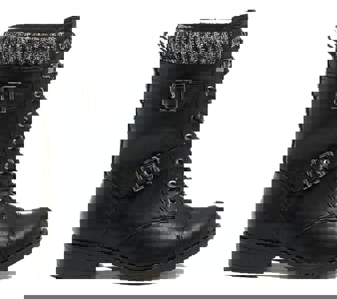 Rocket Dog Billie Womens Ankle Buckle Lace Up Military Boots