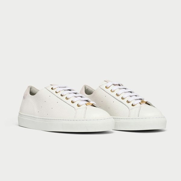 Calla Star Trainers - White Grain