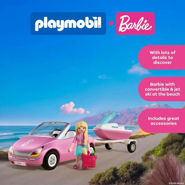Playmobil x Barbie Convertible - 72123 Playset