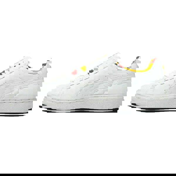 Puma Unisex Adult Basket II Bode Logo Trainers - White/Yellow/Red - 