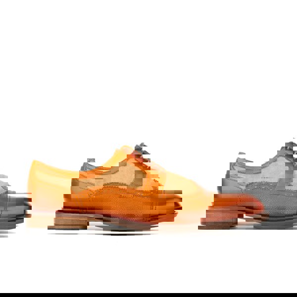 Embassy London Orlando - Tan - Men's toe cap leather brogue with full leather lining