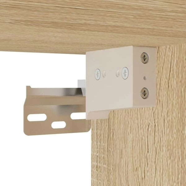 Berkfield Wall Mounted Cabinet Sonoma Oak 69.5x34x90 cm Engineered Wood