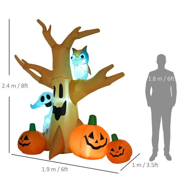 Inflatable Halloween Ghost Tree