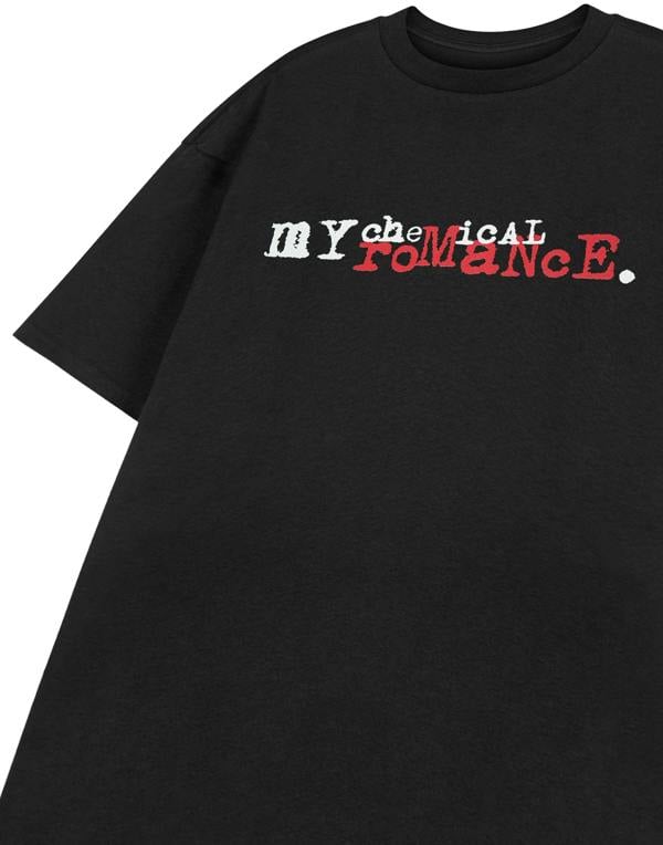 My Chemical Romance Unisex Black Logo Short Sleeved T-Shirt