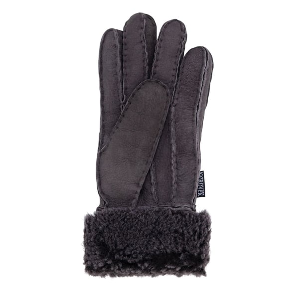 Nordvek Womens Sheepskin Gloves With Fur Cuff