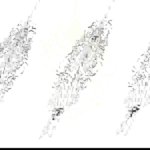 Polished Chrome Shabby Chic Chandelier Style Pendant Shade with Acrylic Image 5