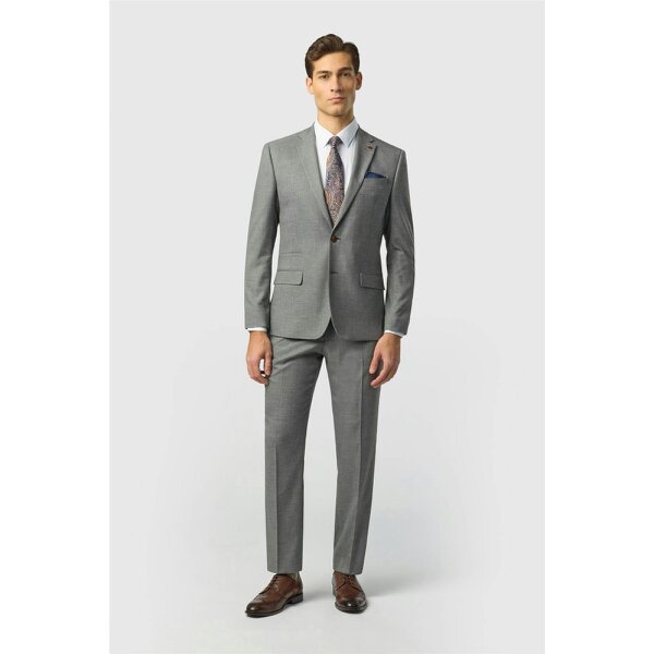 Antique Rogue Slim Fit Blake Grey Texture Jacket