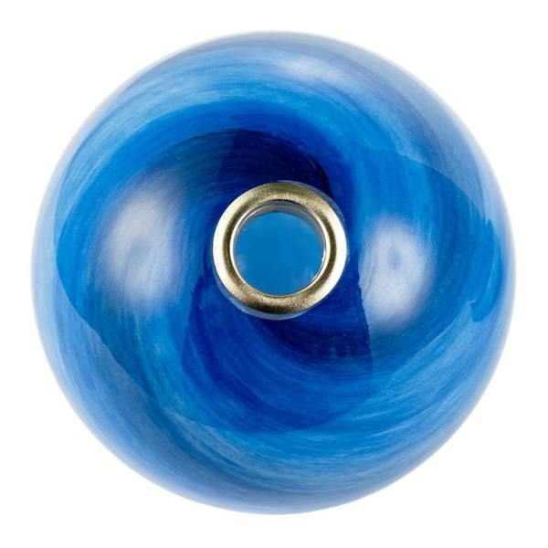 Stylish Pair of Blue Marble Swirl Glass Shades for G9 Lamp Holders Image 4