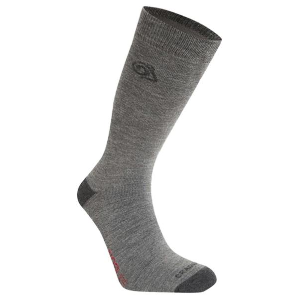 Craghoppers Unisex Adult Wool Blend Insect Repellent Boot Socks - Coast Grey - 