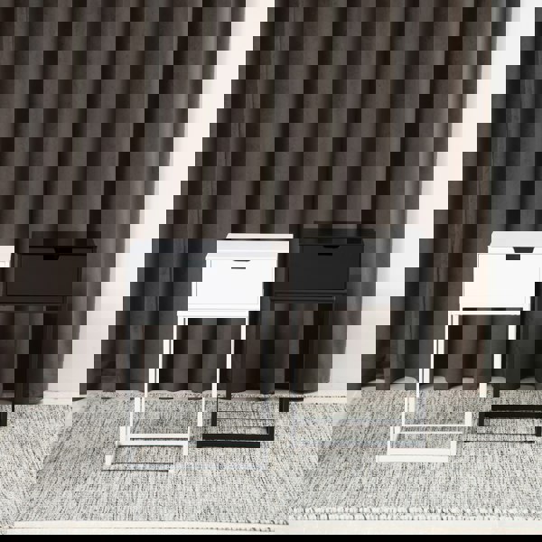 Furniture To Go Mitra 1 Drawer Bedside Table in White