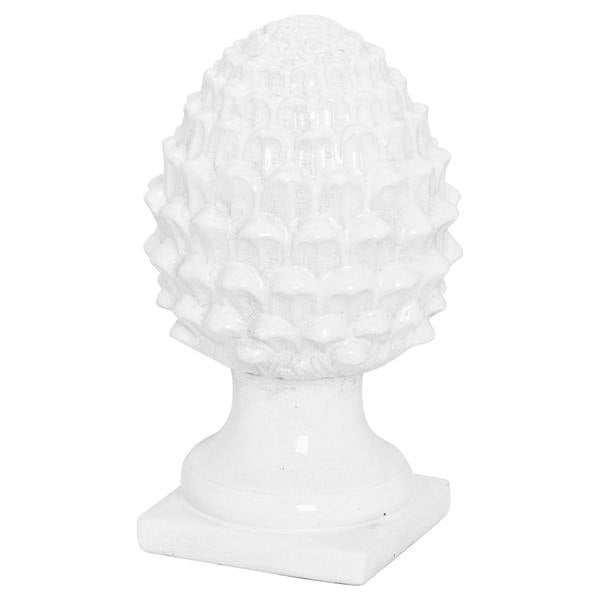 Hill Interiors Garda Acorn Ornament - White - 