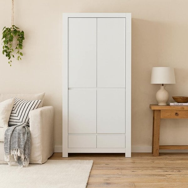 Wyld Haus Vienna Alpine White Wardrobe 2 Door