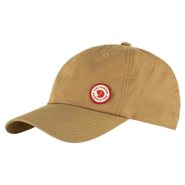 Front view of Fjallraven Logo Cap for Men in Buckwheat Brown