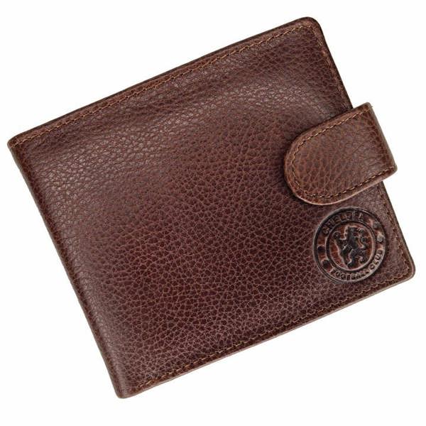 Chelsea FC Premium Brown Leather Wallet, Purses & Wallets, Sports, Gift