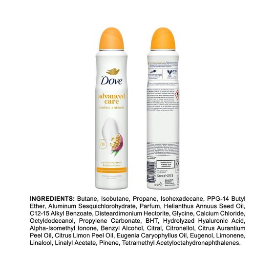 Dove Anti-perspirant Deodorant Go Fresh Passion Fruit & Lemongrass 3x200ml