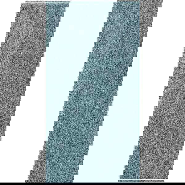 Shaggy duck egg blue rug high quality, thick pile 30 mm, easy to clean.