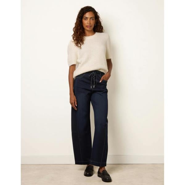 Blue Vanilla Stitch Barrel Leg Jeans