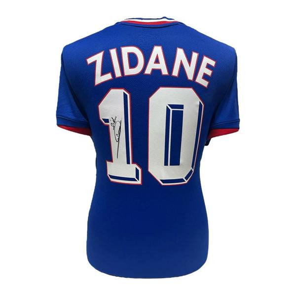 Unbranded Zinedine Zidane signed France 10 shirt — Framed
