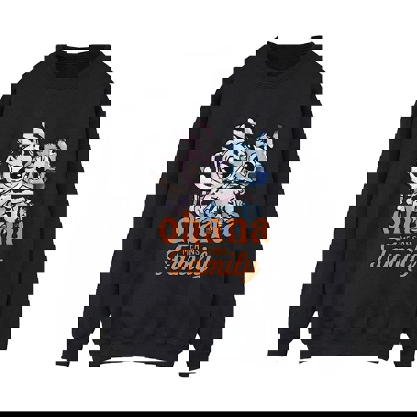 Disney Womens/Ladies Lilo And Stitch Ohana Angel Hug Sweatshirt - Black