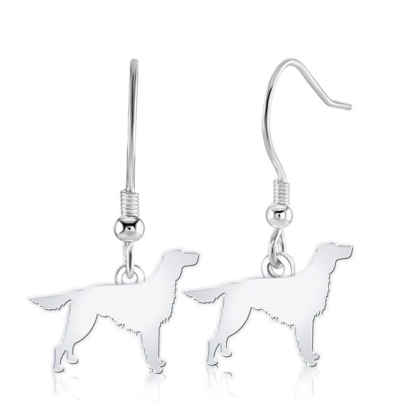 Mylee London Irish Setter Silhouette Silver Earrings