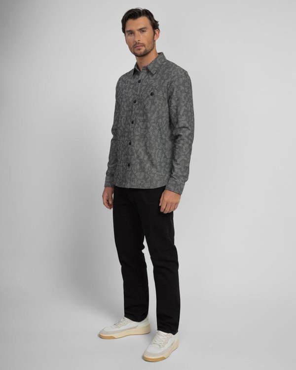 Steel & Jelly Nantwich - Leopard Jacquard Long Sleeve Shirt