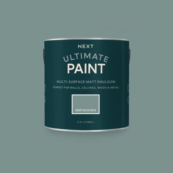 Next Deep Duck Egg Mixed To Order Ultimate Paint 2.5L