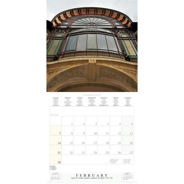 Art Nouveau Architecture Calendar 2027, Wall Calendars, Month To View, Art, Gift