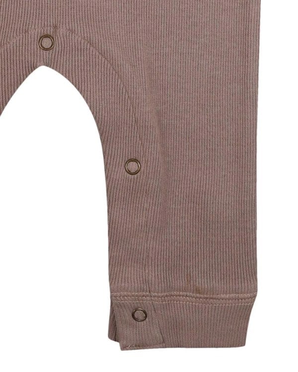 organic cotton Brown Rib Romper - image 4