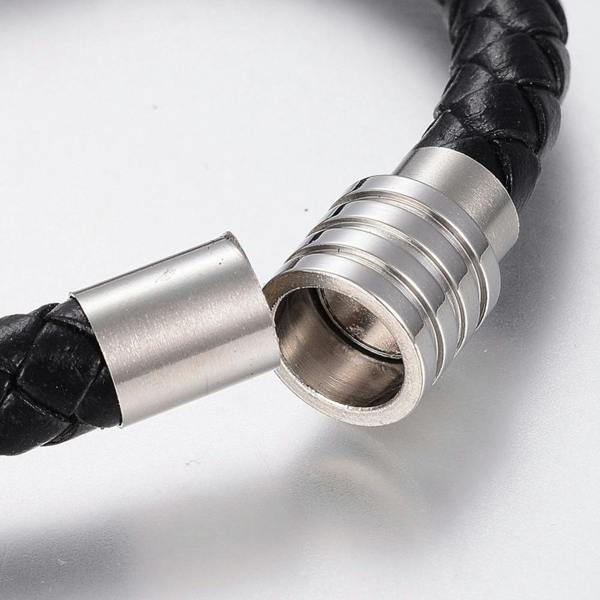 Aye Do Gifts Men's Nautical Black Leather Bracelet