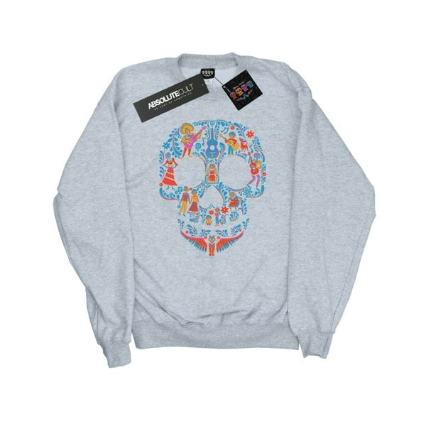 Disney Mens Coco Skull Pattern Sweatshirt - Sports Grey