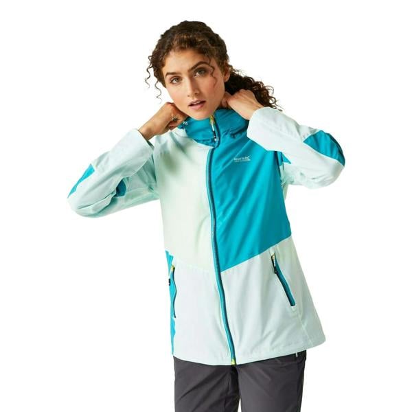 Regatta Womens/Ladies Raddick II Waterproof Jacket - Bleached Aqua/Tahoe Blue - 